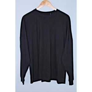 Kith Men's Small Black Long Sleeve Dolman T-Shirt with Large Logo